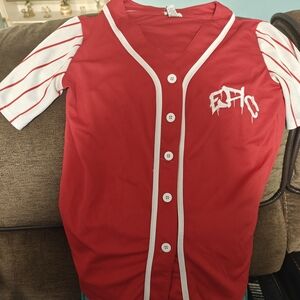 Red Jersey Baseball Shirt